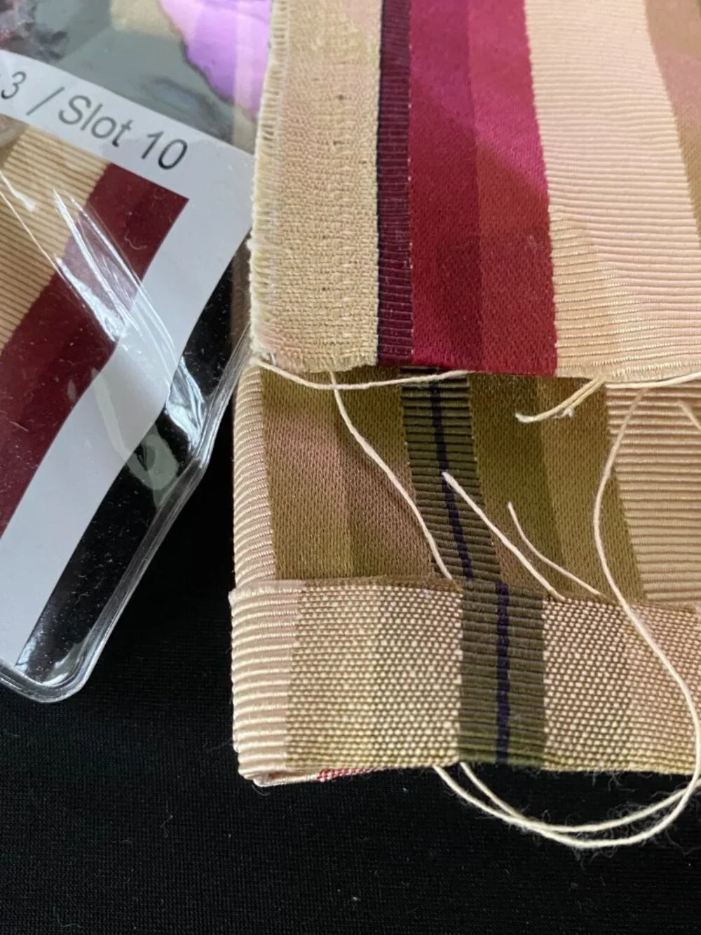 Beautiful Stripe Drapery Materia 2 3/8 yds Paid $30.87 55% Cotton  45% Polyester